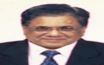 Portrait of Dr R. L. Bhalavat, President of the Indian Brachytherapy Society in 2015