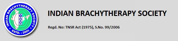 Indian Brachytherapy Society emblem beside the society name